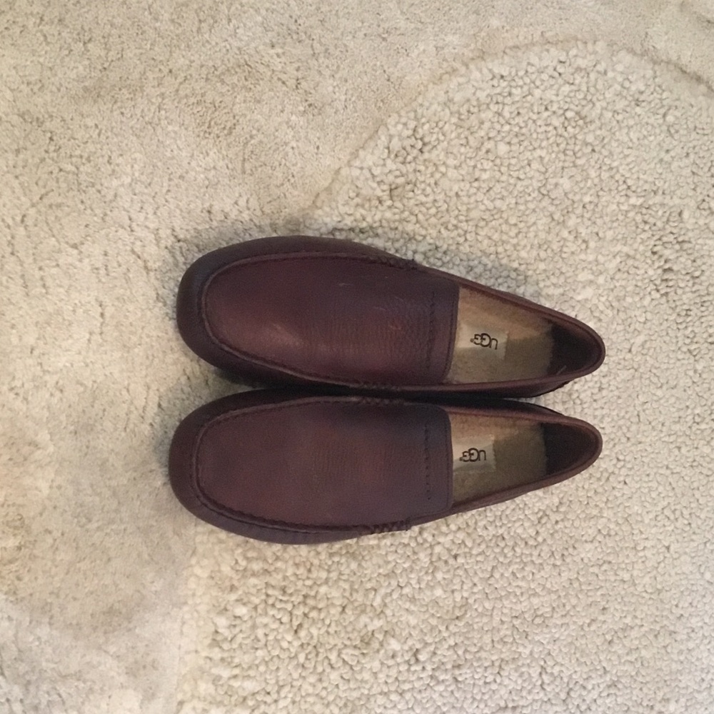 UGG Men's Dark Brown Slip-On Loafers